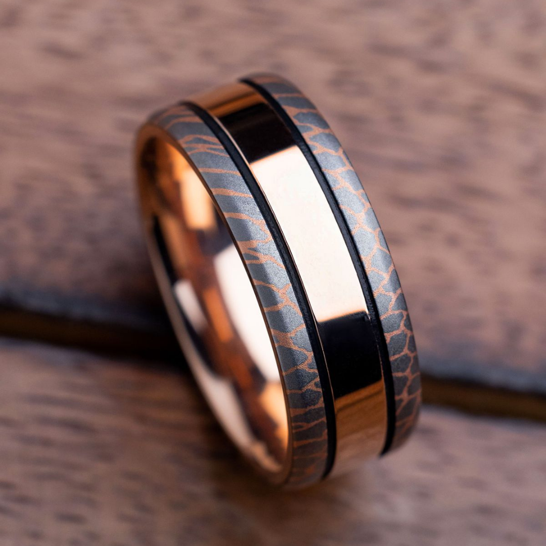 Copper Steel Dual Edge Band