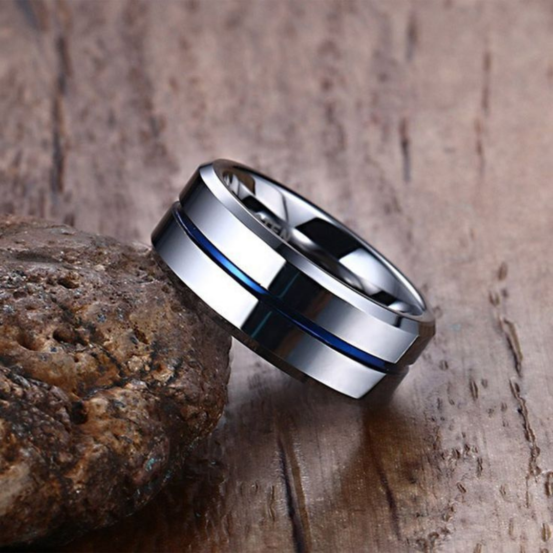 Dual Blue Line Modern Band
