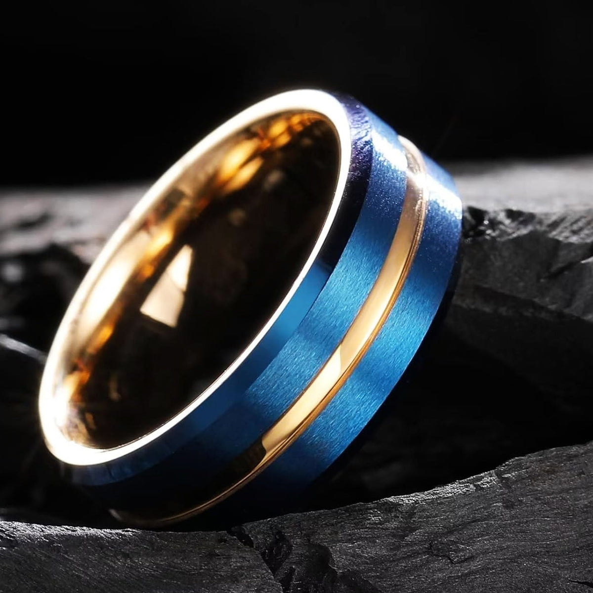 Azure Gold Core Ring