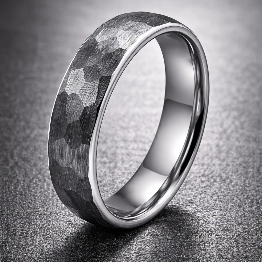 Titanium Camo Texture Ring