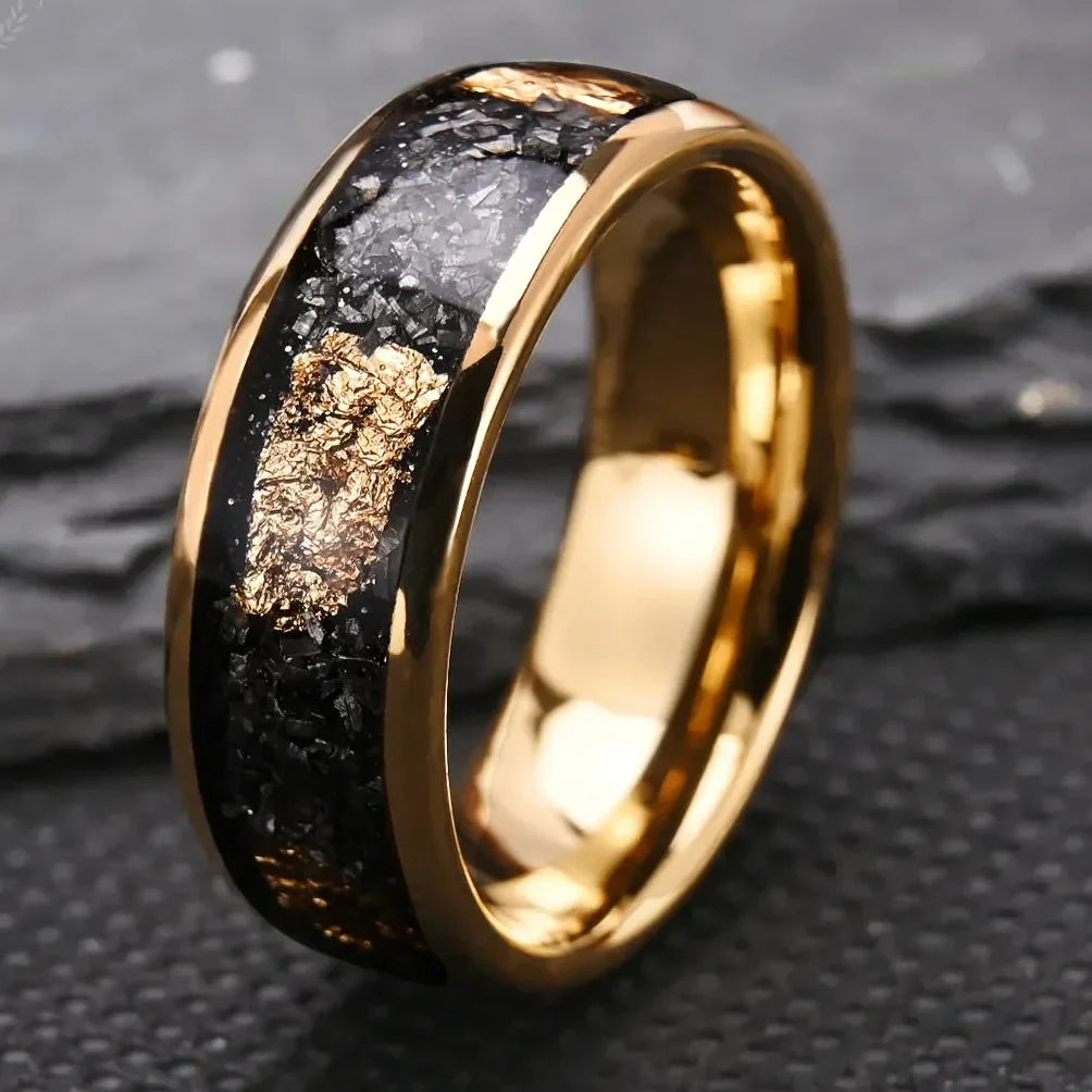 Midnight Gold Shard Ring