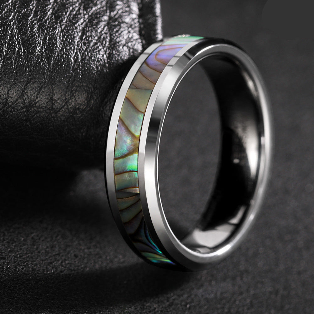 Iridescent Shell Inlay Ring