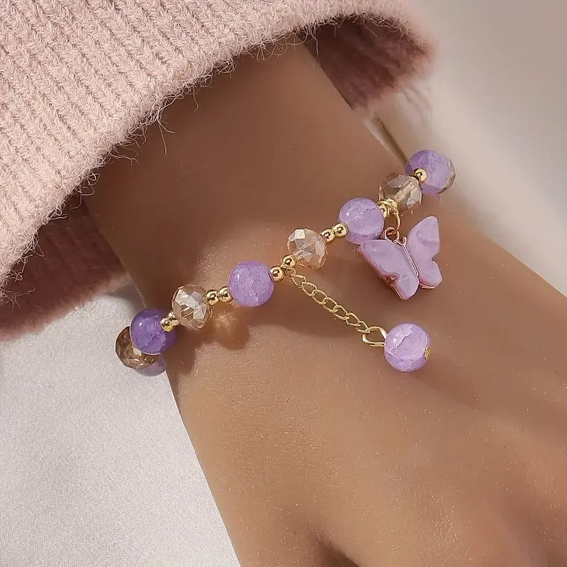 Pink Butterfly Bracelet