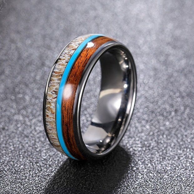 Desert Turquoise Wood Ring