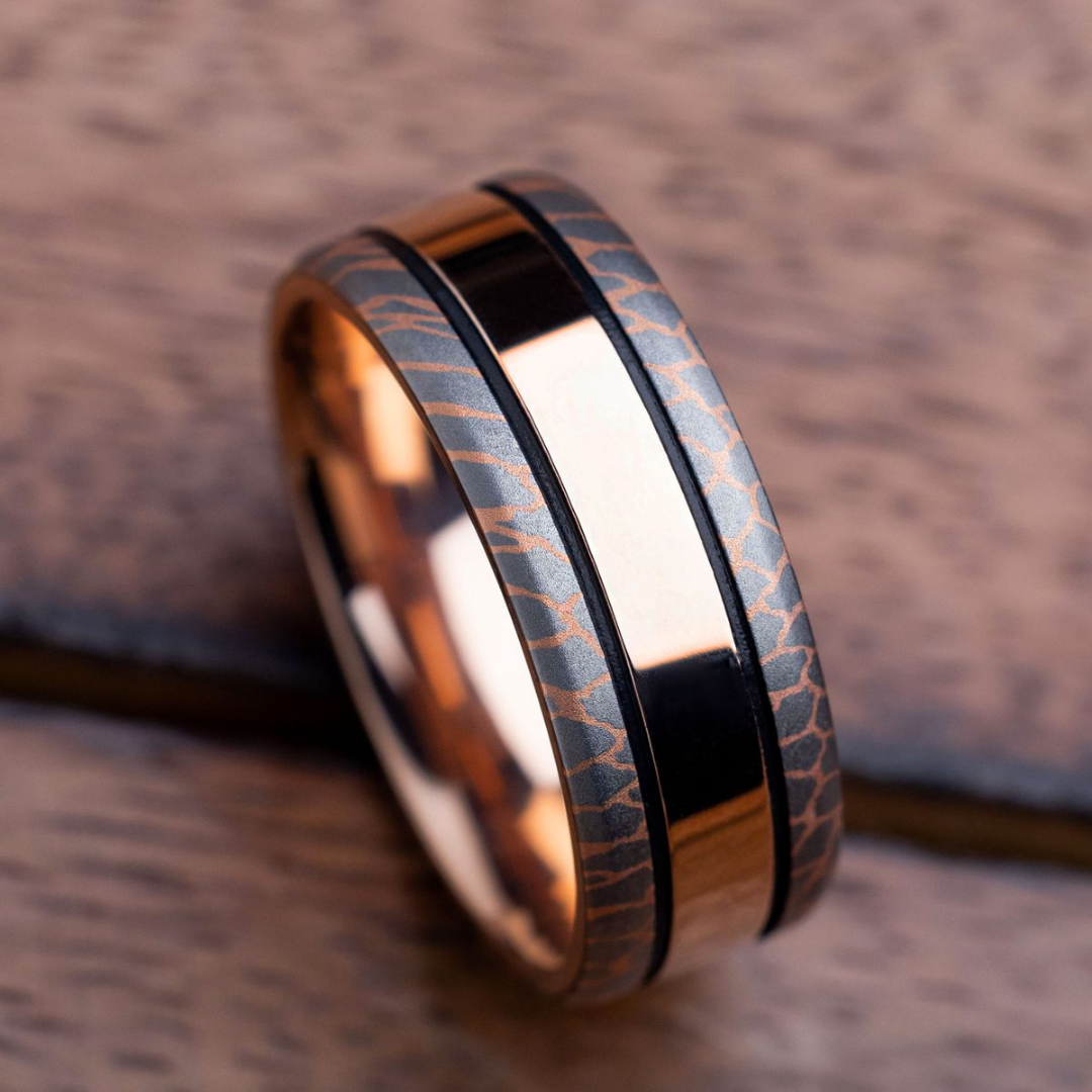 Copper Edge Modern Heritage Ring