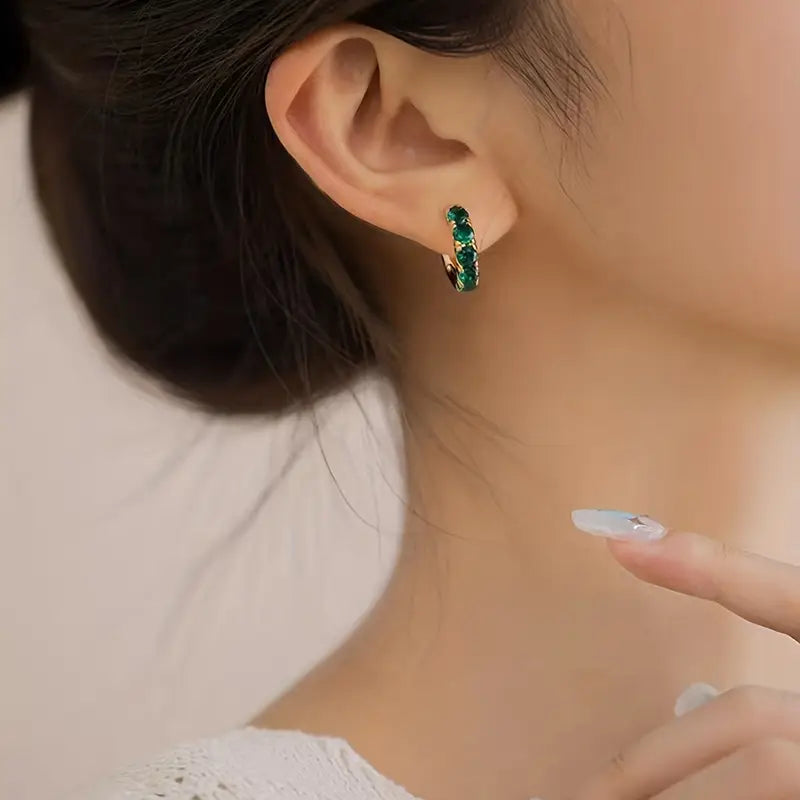 Gold Dangle Earrings Inspired by the Coast