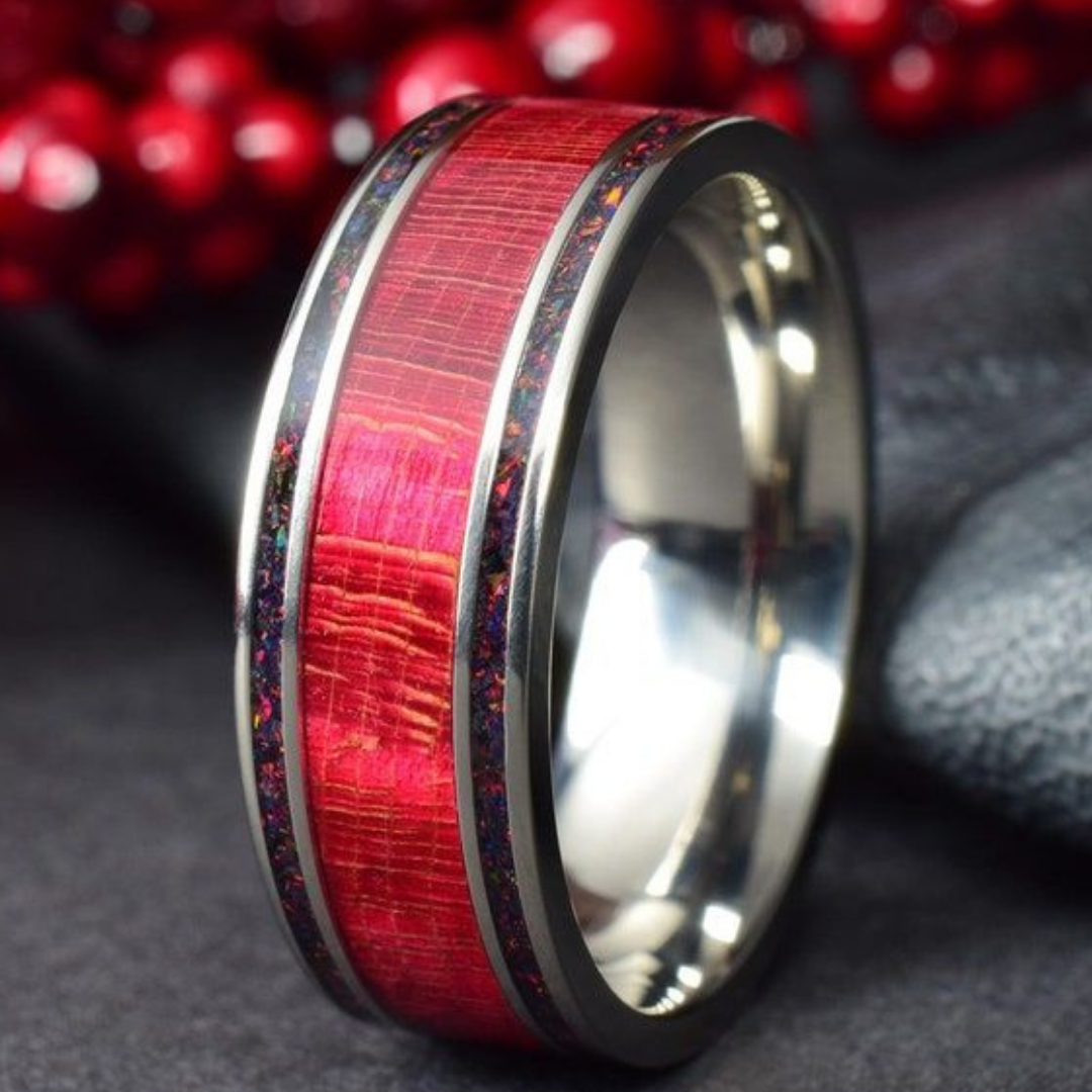 Ruby Steel Heritage Ring