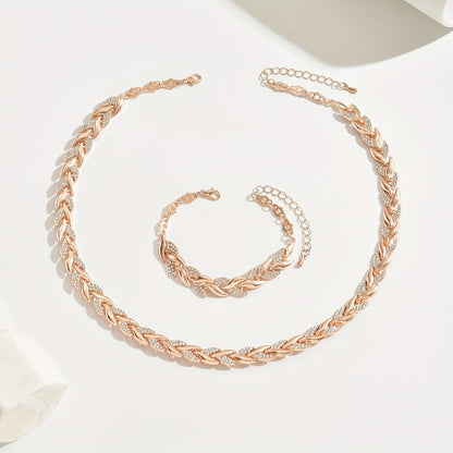 The Elegant Glass Rhinestone Fish Tail Set