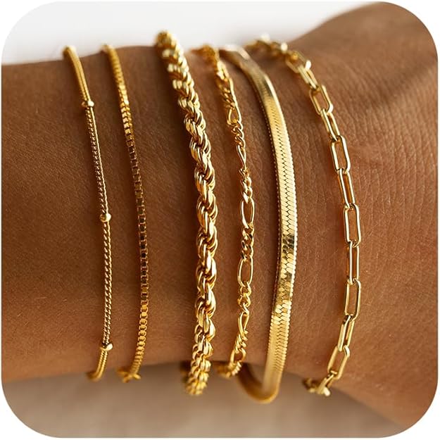 The Isabell Bracelet Set | Gold