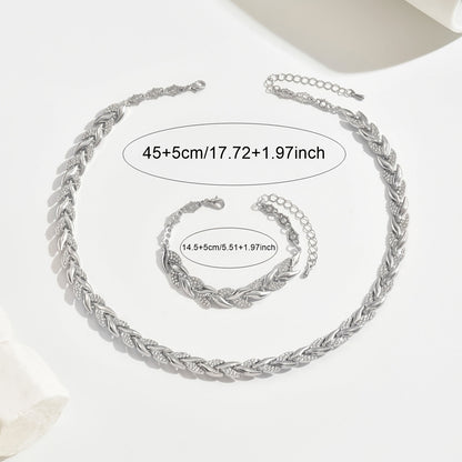 The Elegant Glass Rhinestone Fish Tail Set