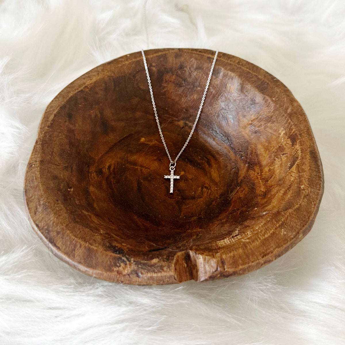 Jianna Silver Cross Necklace
