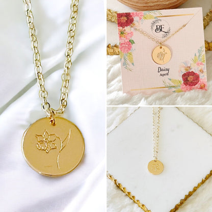 Birth Flower Necklace