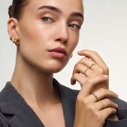 Midi Dome Ring - Gold