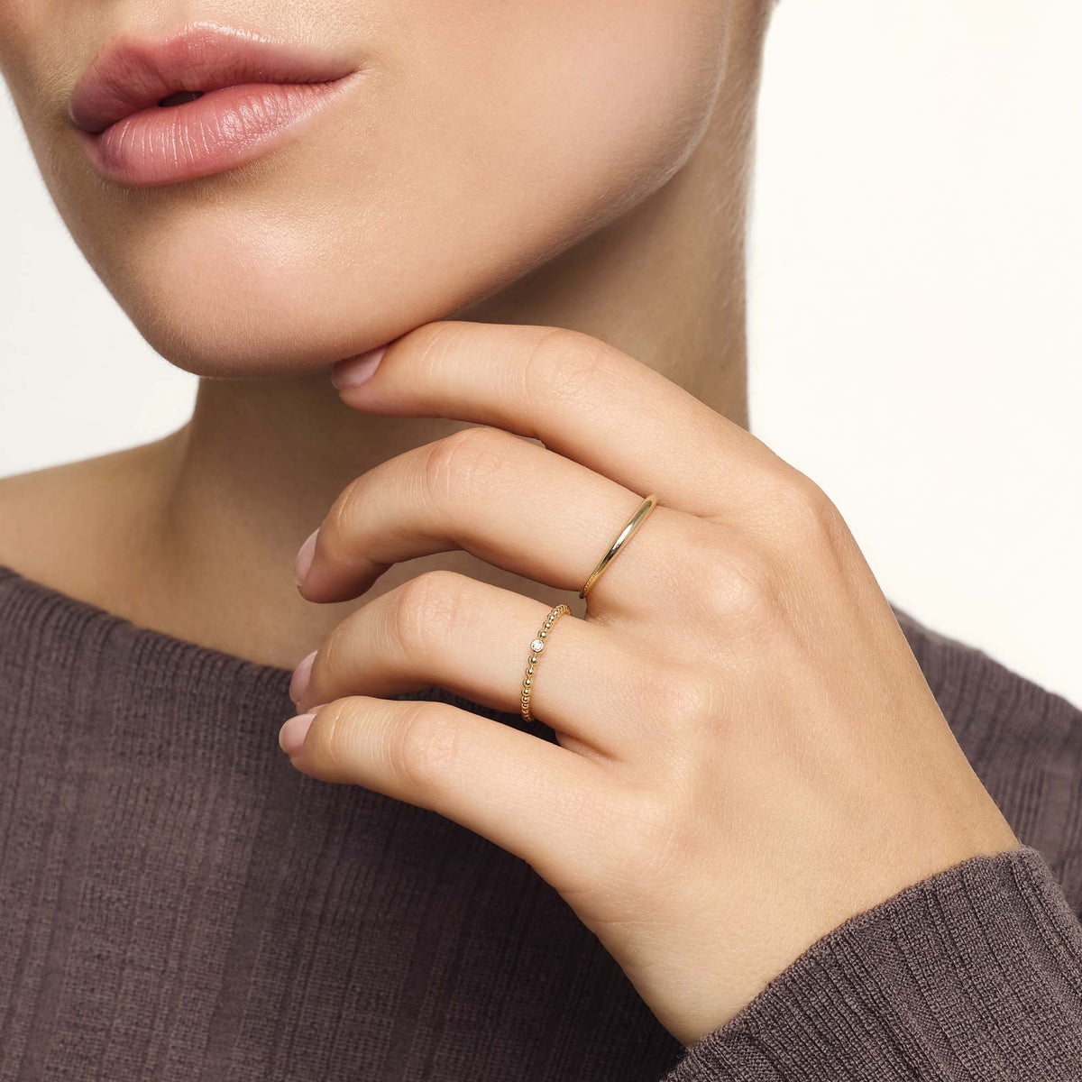 Slim Dome Ring - Gold