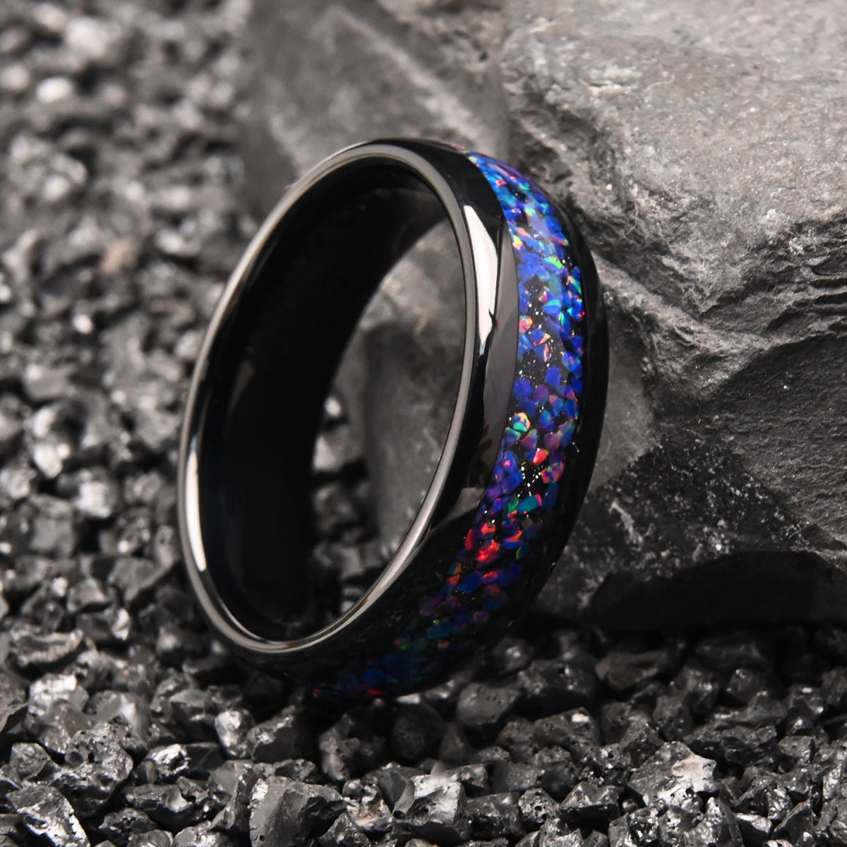 Midnight Opal Inlay Ring