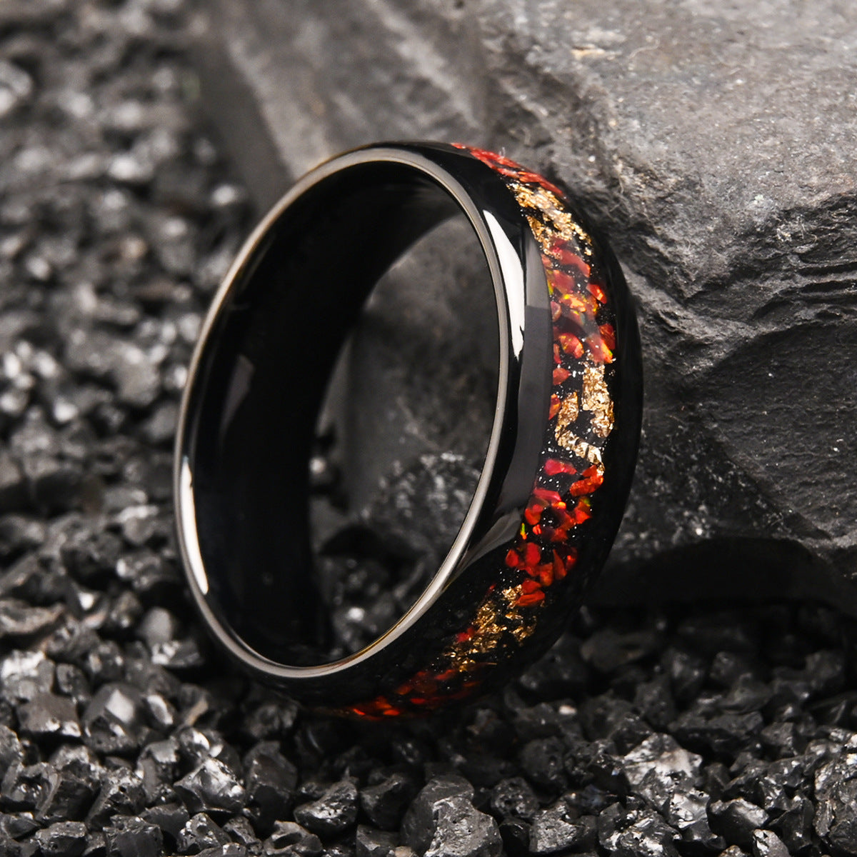Inferno Gold Inlay Ring