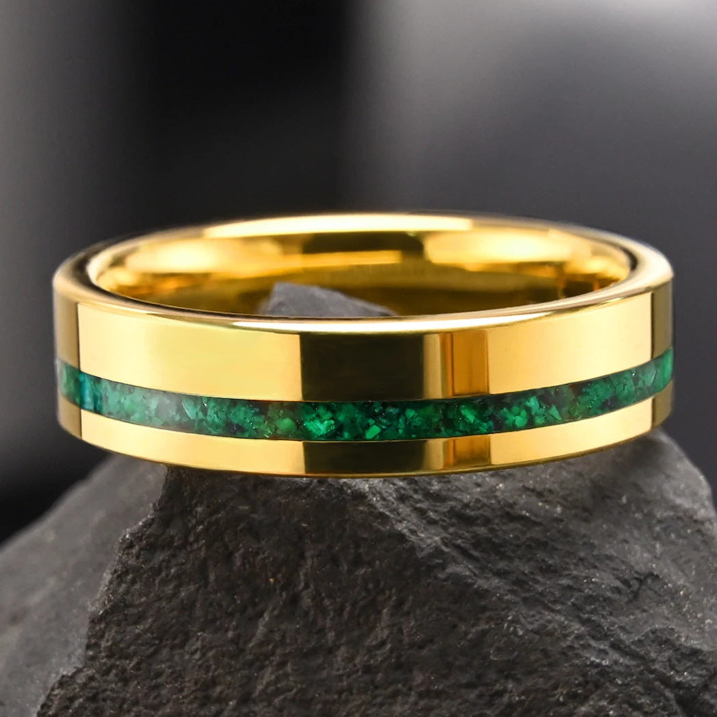 Emerald Gold Core Ring