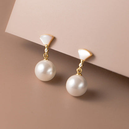 Chic Silver Bead Earrings