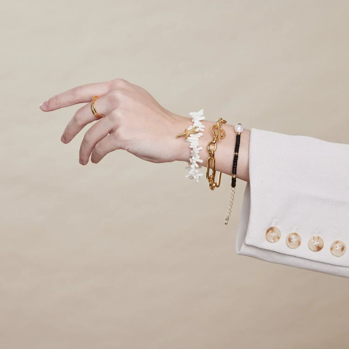 Link T-Bar Bracelet - Gold