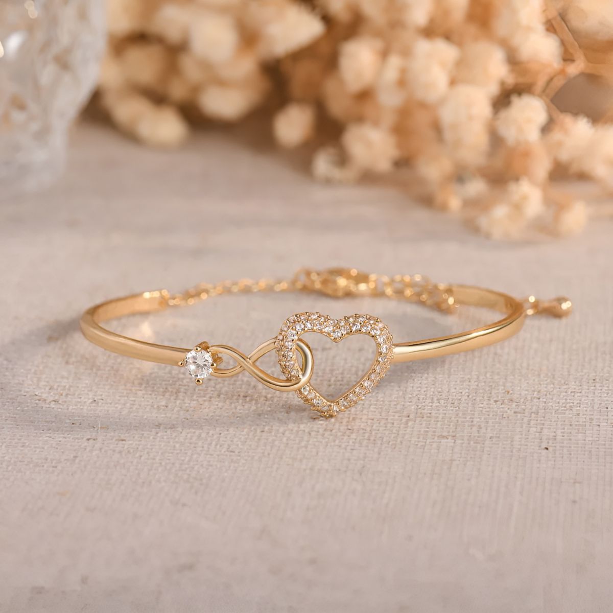 Golden & Silver Heart Bracelet