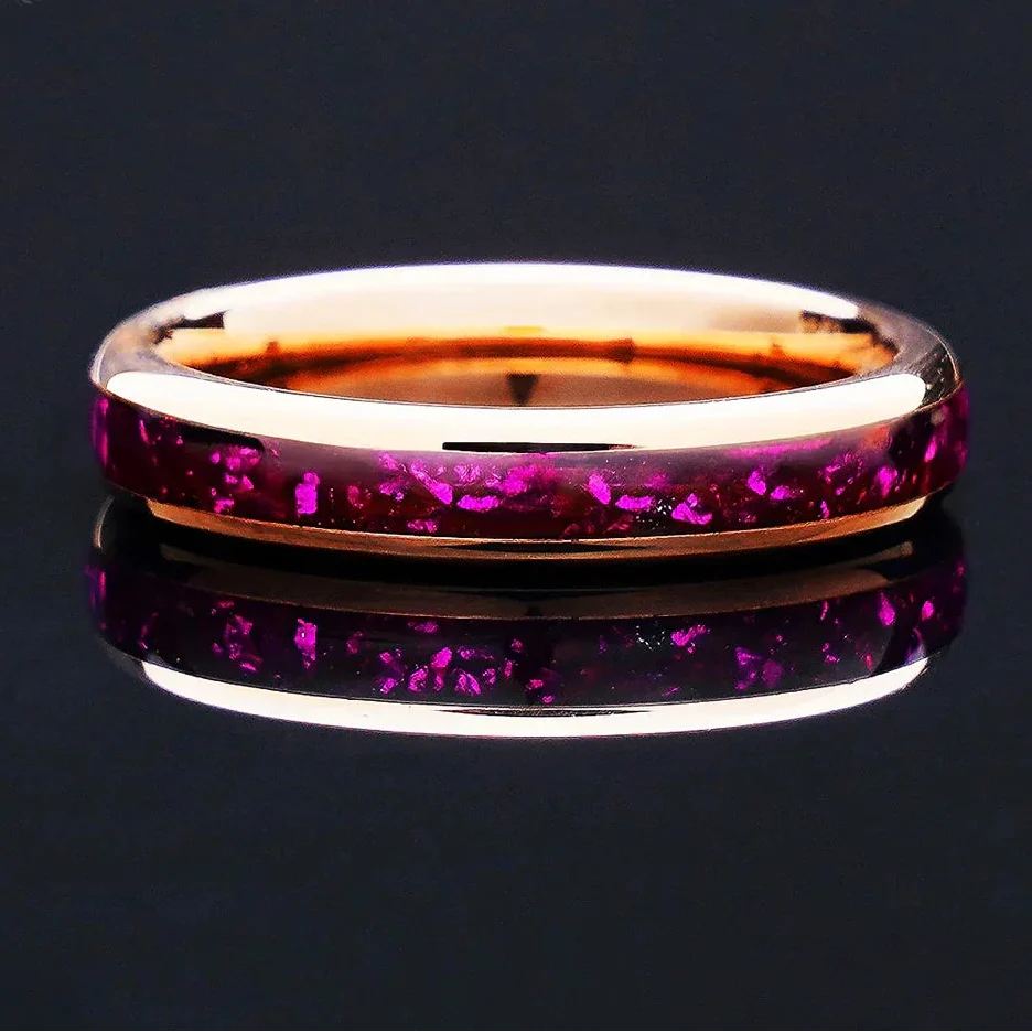 Rose Ember Crystal Ring