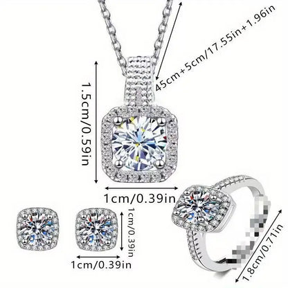 Luxurious Cube Jewelry Set