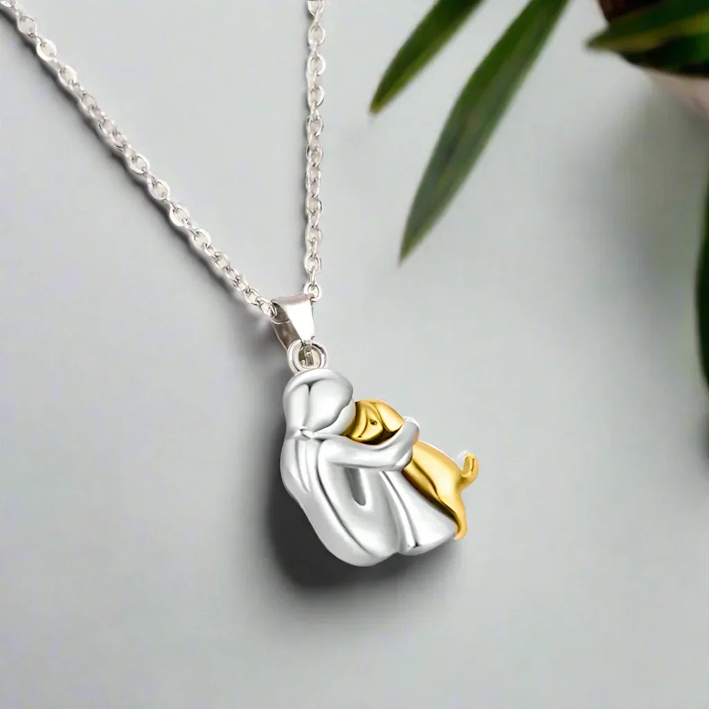 Hug Pendant Necklace -  Meaningful Memorial Gift