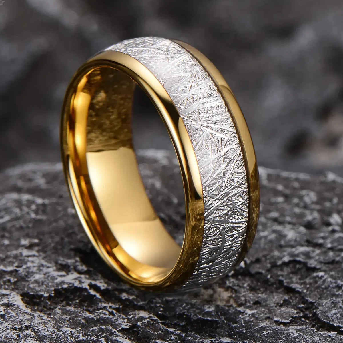 Meteoric Silver Vein Ring