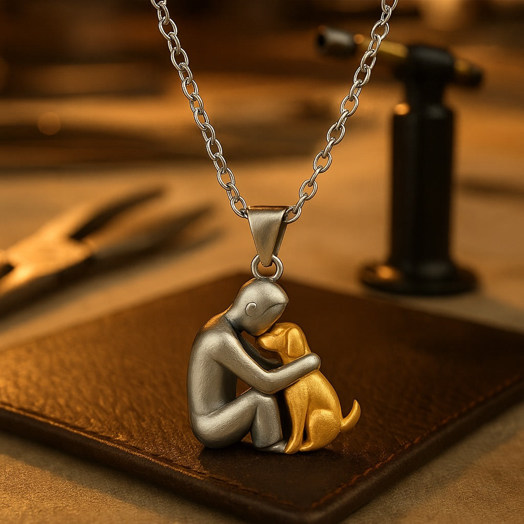 Hug Pendant Necklace -  Meaningful Memorial Gift