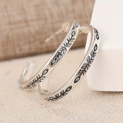 Unique Silver Hoops