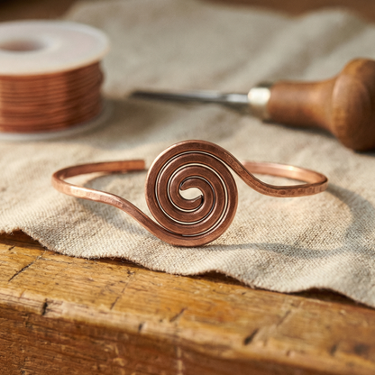 Coil Copper Anklet