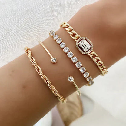 The Calvina Bracelet Set | Gold