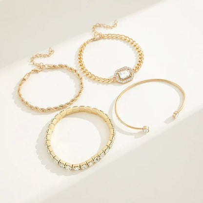 The Calvina Bracelet Set | Gold
